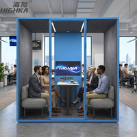 Cabinas de oficina insonorizadas de Alibaba, cabinas de vidrio con reducción de ruido para biblioteca