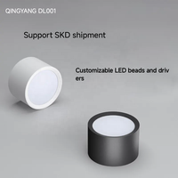 Spot LED circulaire encastré IP44 pour plafond de magasin de vêtements, couloir, haute luminosité