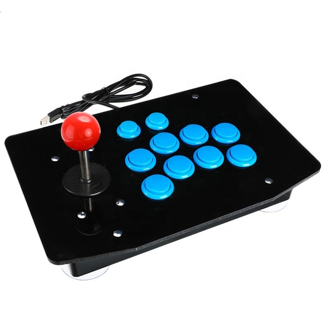 Double Shock Wired USB Joystick Zero Delay Mini Arcade Fight Controller Pc Computer Joystick USB