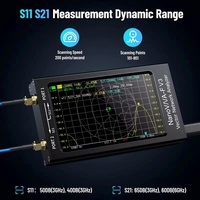 Écran LCD IPS de 4,3 pouces pour antennes ondes courtes/ISM/WiFi/BLE/GPS, analyseur de réseau vectoriel NanoVNA-F V3 1 MHz-6 GHz
