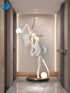 Lámpara <span class=keywords><strong>de</strong></span> Pie Creativa con Forma <span class=keywords><strong>de</strong></span> Bailarina RGB, Iluminación Interior para Clubes y Salones, Maniquíes, Lámpara <span class=keywords><strong>de</strong></span> Pie Femenina - Product Image 2