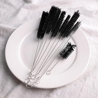 Kit de brosses de nettoyage de tuyaux avec poils en acier inoxydable, ensemble de brosses pour tubes et bouteilles, pour pièces automobiles, bouteilles, armes à feu