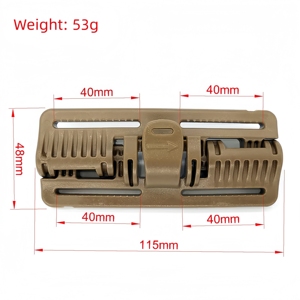 Hebilla Táctica Molle Multiusos <span class=keywords><strong>de</strong></span> Liberación Rápida, Material POM para Exteriores, Compatible con Cinturones y Chalecos Tácticos para <span class=keywords><strong>Hombre</strong></span> - Product Image 2