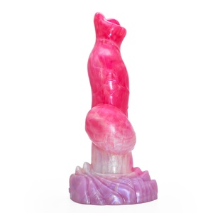 FAAK Fantástico Dildo Personalizable, Juguete Sexual Colorido, Diseño de Dildo Monstruoso, Dildo de Silicona Líquida Erótico para Mujeres - Product Image 3
