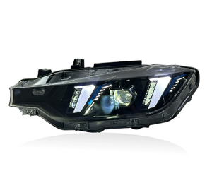 Nouvel ensemble de feux de jour (DRL) jaunes et blancs Plug & Play pour BMW Série 3 F30 F35 2013-2018, feux de freinage type « yeux de serpent » 6000K 12V - Product Image 4