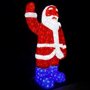 Esculturas Luminosas LED de Santa Claus para Exteriores, Navidad y Halloween, Motivo de Ciervo 3D, Clasificación IP44, para Decoración Comercial - Product Image 1