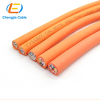Câbles d'alimentation moteur européens 4X0.5, 4x0.75, 4x1, 4x1.5, 4X2.5, 4X4, câble de chaîne de traînée pour moteur, câble d'actionneur de capteur PVC/PUR