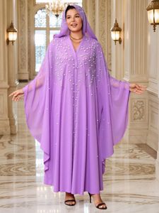 热卖钻石和珍珠镶钻长袍连帽斗篷蝙蝠袖连衣裙传统穆斯林阿巴亚中东和阿拉伯穆斯林 - Product Image 3