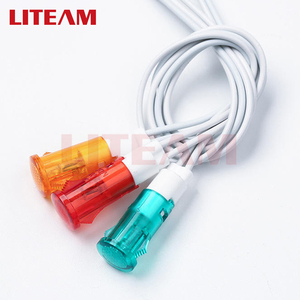 10 mét gắn lỗ nhựa chỉ số đèn 12V 24V 220V DC AC tín hiệu đèn với 20cm hàng đầu Dây dẫn tín hiệu chỉ số đèn - Product Image 6