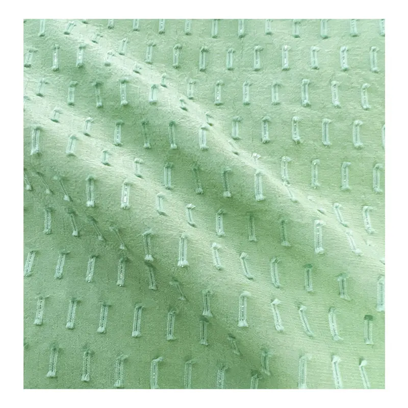 Tessuto di cotone con stampa in tessuto jacquard di viscosa con taglio a filo d'argento colorato per panno da donna