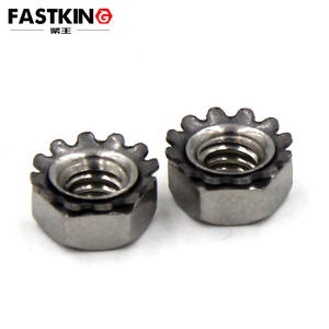 UNC 6 #-32 8 #-32 1/4-20 K-tipo lucchetto Keps 304 acciaio inossidabile polidentato dentato dadi esadecimali K - Product Image 2