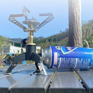 Adaptateur de conversion de réservoir de gaz de camping Portable pliant Triangle convertisseur de poêle connecteur de brûleur à gaz accessoires de cuisine en plein air - Product Image 2