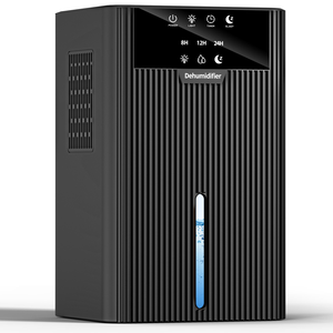 Déshumidificateur électrique portable mini avec minuterie 8/12/24H, lumière colorée, mode sommeil silencieux, arrêt automatique pour la maison, la chambre, le bureau, le camping-car - Product Image 1