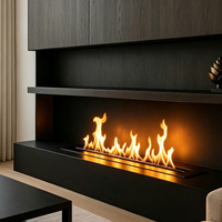 Cheminée électrique encastrable LUXUAN 1500 mm avec flammes multicolores, télécommande et fonctionnement silencieux pour villa et maison