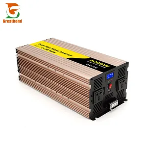 Saf sinüs Inverter 12 Volt güç inverteri 48V 12 V 24V 4000W invertör Ac/Dc dönüştürücü satılık