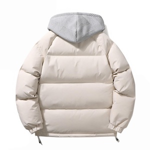 Veste d'hiver en duvet pour homme, style tendance, imperméable, décontractée, épaisse, à capuche, chaude, deux pièces, fermeture éclair - Product Image 4