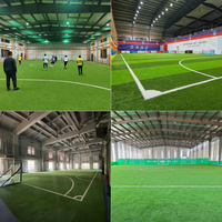 Structure en acier pour terrain de football intérieur, bâtiment préfabriqué, arène de football, centre sportif de grande capacité, solution de conception moderne