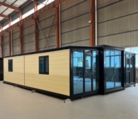 Maison préfabriquée extensible en conteneur de 20 pieds ou 40 pieds, prête à l'emploi, avec salle de bain, villa, maison de luxe portable, casa contenedor