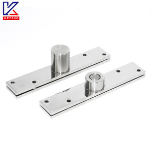 مفصلة باب محورية مخفية من الفولاذ المقاوم للصدأ عالية التحمل بزاوية 360 درجة، قابلة للتعديل وحديثة من KEDING KD-V107 6 مم - Product Image 1