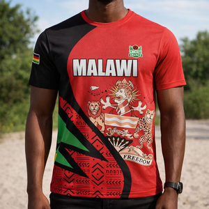 Camisetas Personalizadas al por Mayor para el Día Nacional de Malawi, 6 de julio de 2026, Celebración de la Victoria de los Malawianos, Camisetas de Cuello Redondo y Manga Corta para Hombre - Product Image 4
