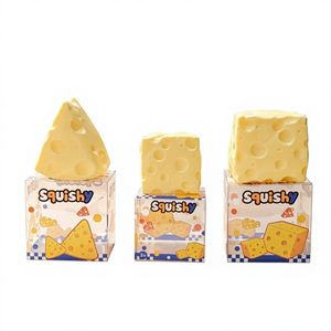 Produit phare transfrontalier : Jouet de pétrissage et de décompression en forme de <span class=keywords><strong>fromage</strong></span>, Modèle de <span class=keywords><strong>fromage</strong></span> simulé pour la relaxation, Jouet de doigt décoratif - Product Image 1