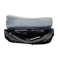 Sac messager pour homme avec logo personnalisé, compartiment rembourré pour ordinateur portable, sac à bandoulière en cuir PU imperméable pour les déplacements professionnels, vente en gros