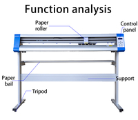 Plotter de Corte de Vinilo Yingh YH-1200G de 1200 mm con Función de Contorno, Software Signmaster, Diseño Gráfico, Papel de 1300 mm para Malí y Zambia