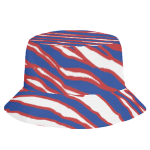 New Custom Buffalo Bucket Hat Zebra Pattern 716 Football Embroidery Cotton Polyester Wide Brim Fisherman Caps Blank Hats