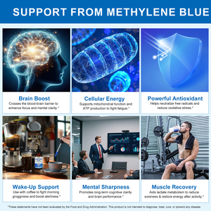 Bổ sung methylene-xanh giảm methylen màu xanh dược phẩm cấp sức Khỏe Bổ sung chế độ ăn uống 1% methylen màu xanh cho con người - Product Image 4