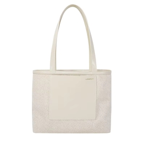Sac fourre-tout écologique en toile recyclée à partir de marc de café pour femme, sac à main en cuir PU naturel, sac pour femme en PVC - Product Image 5