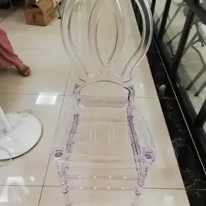 Cadeira de resina transparente de alta qualidade, novo design