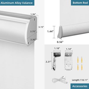 Tende a Rullo Motorizzate SmartWings 100% Oscuranti con Protezione UV, Compatibili con Homekit/<span class=keywords><strong>Alexa</strong></span>/Z-Wave, Tende Intelligenti Senza Fili con Telecomando - Product Image 6