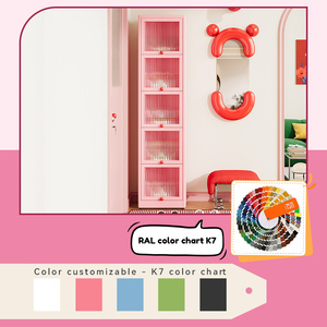 Étagère à chaussures en métal pour chambre d'enfant, étagère à chaussures en acier arrondie à 5 niveaux, sécurisée, adaptée aux garçons et aux filles - Product Image 4