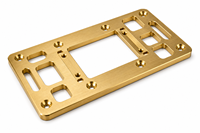 Plaque de montage en laiton H62 pour usinage CNC 4 axes, pièces d'usinage CNC de précision sur mesure pour l'automatisation industrielle
