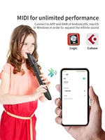 EWI 10 1 instrument de musique électronique numérique pour saxophone et flûte traversière matériel ABS pour débutants tonalité conviviale C vent