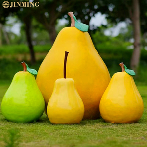 Usine artisanale résine artisanat Statues <span class=keywords><strong>en</strong></span> fibre de verre fraise pomme fruits et légumes jardin et ferme décorations - Product Image 2