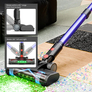 <span class=keywords><strong>Aspirateur</strong></span> balai sans fil 2-en-1 avec moteur sans balais, filtre HEPA, pour tapis, sols durs et poils d'animaux - Product Image 2