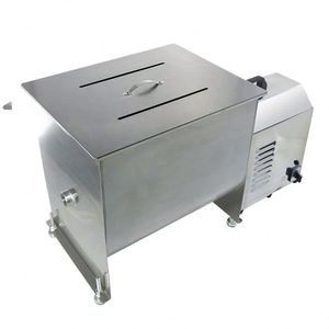 Mélangeur de viande hachée électrique commercial automatique de comptoir en acier inoxydable, machine à découper, appareil pour épices et sauces - Product Image 1