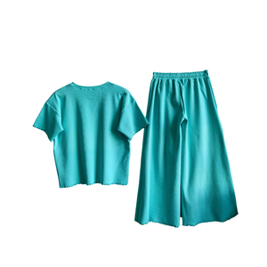 Vêtements pour enfants personnalisés, haut de chemise surdimensionné et large côtelé, pantalon élastique et ample, ensembles de costumes de jeu confortables pour garçons et filles - Product Image 4