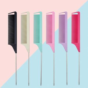 Venta Directa de Fábrica, Peine Antiestático Resistente al Calor, Peine de Cola de Rata con Logotipo Personalizado, Peine de Plástico para Peinar, Peine para Salón de Belleza y Barbería - Product Image 5