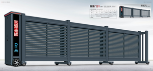 Portão Deslizante Telescópico Automático de Alta Resistência, Portão Elétrico de Segurança Industrial - Product Image 6