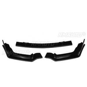 Car Front+Rear Bumper Lip Set <b>Diffuser</b> Spoiler Guard Apron W/ <b>LED</b> Brake Light for Infiniti Q50 Standard/Sports Version 2014-2017 - Product Image 5