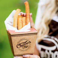 Porte-frites jetable biodégradable de qualité alimentaire, emballage en papier, boîte de Churros chauds