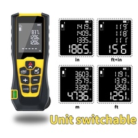 Télémètre laser 70m/230ft, mètre à ruban laser avec roue de mesure