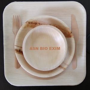 Vaisselle jetable écologique de gaine de feuille d'areca assiette et bol gravés organiquement pour les fêtes - Product Image 6