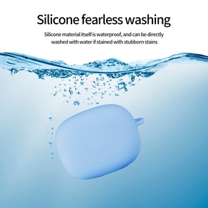 Nueva Funda Protectora de Silicona Suave Mate para Auriculares <span class=keywords><strong>Xiaomi</strong></span> <span class=keywords><strong>Redmi</strong></span> Buds 8 Pro, Antiarañazos, Antipolvo, con Gancho - Product Image 2