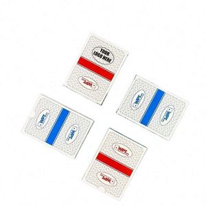 Cartas de Juego de Plástico Estilo WPT Personalizadas, con Índice Jumbo Ancho, Resistentes al Agua, PVC Mate, para Casino - Product Image 1