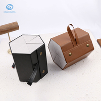 En stock, boîte de lunettes de soleil faite à la main 6 fentes, étui à lunettes portable pour myopie optique, étui de rangement avec logo personnalisé pour lunettes