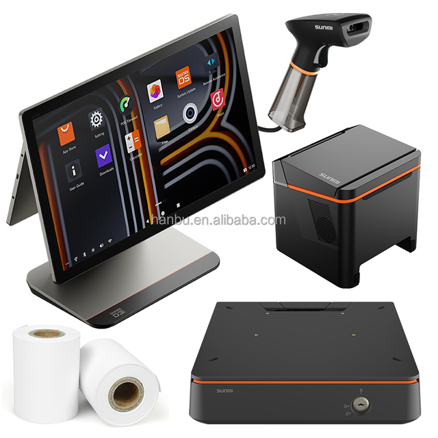 Hot Selling Sunmi D3 PRO Pos Machine 4+64G Android 13 Retail POS System Cash Register All in One Touch Screen Pos Terminal