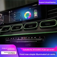 Grille d'aération LED lumineuse pour Mercedes GLE GLEW167, éclairage d'ambiance d'origine usine pour GLS X167 2020-2026